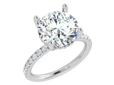Round Diamond Ring 3873 3D print model