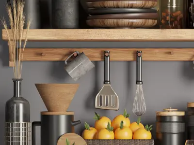 kitchen accessories 003 3D model