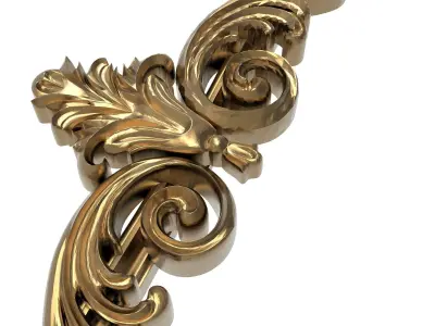 Carved Picture Frame 3D model