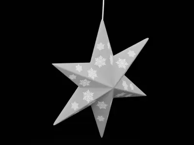 Christmas Star Low-poly 3D model