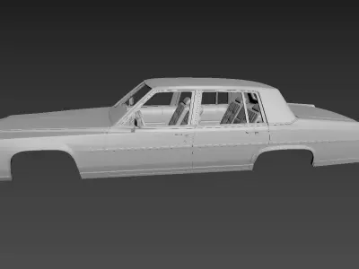 Cadillac FLeetwood Brougham 1983  3D print model