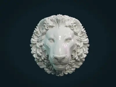 Lion Head 3D print model