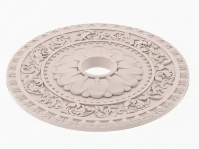 Classic Ceiling Medallion 19 3D model