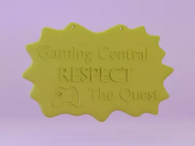 3D Printable Gaming quoted Wall Art  for Gamingers Free 3D print model