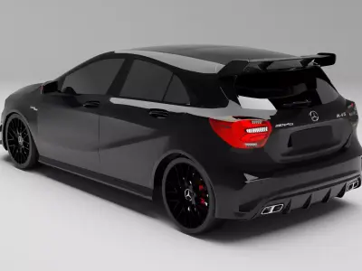 mercedes-benz-a45-amg-2018 3D model