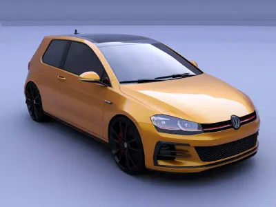 Volkswagen-GTI 2017 3D model