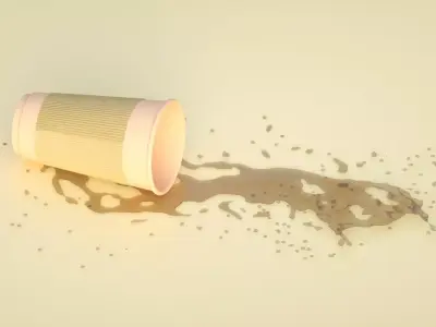 overturned drink 3D model