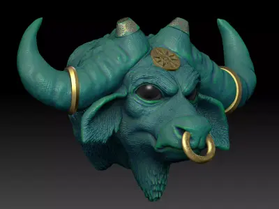 IndraBala-Kaffern Buffalo 3D print model