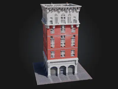 Urban Cornerstone  The Heart of Modern City Living 3D model