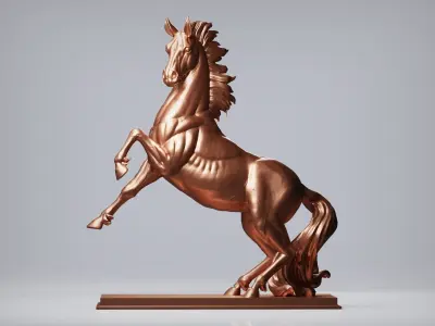 Horse Sculpture 3D print model