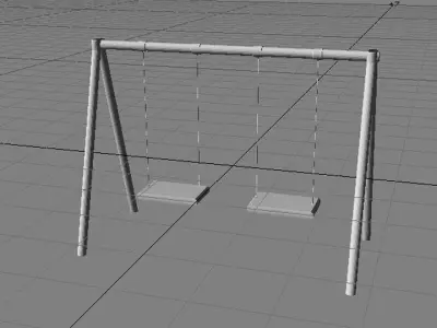 Playground Element - Swing 3D model