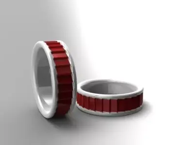 Ring banded Free 3D print model