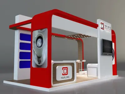 Booth Exhibition Stand a321 3D model