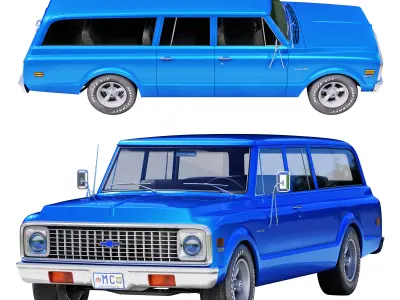 Chevrolet suburban 1971 3D model