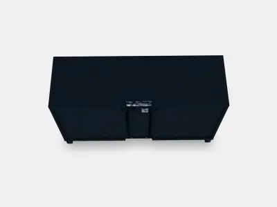 BESTA TV bench with doors 17 Low-poly 3D model