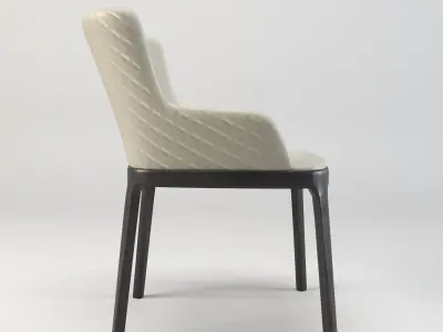 Italia chair - Italia magda - restaurant chair - armchair  Low-poly 3D model