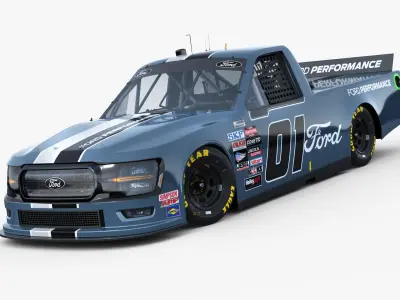 Truck Nascar F-150 2025 Template 3D model