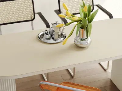 White kitchen 3D model