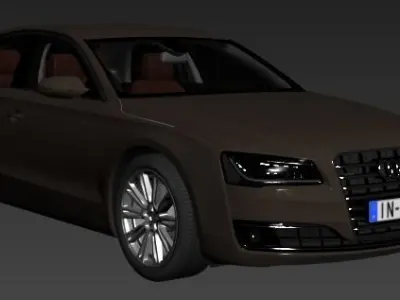 AUDI A8 2018  3D model