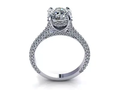 Secret Love Diamond Ring 3D model
