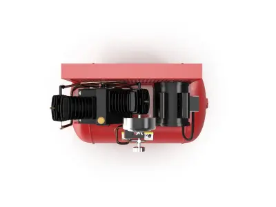 SO Air Compressor Stationary 40 gallon Single Phase Low-poly 3D model