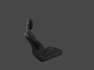 Car seat  3D Model 3D model