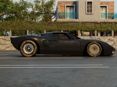 Automotive Render Scene 3D Blender File Textured 3D model