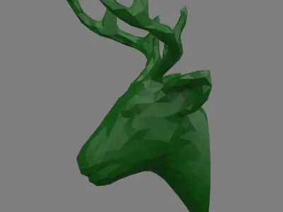 deer head 3D print model get