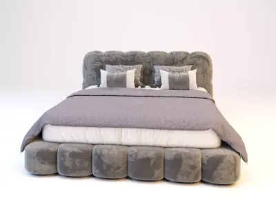 modern cube bed001 3D model