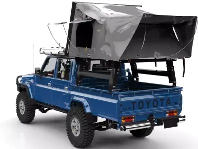 TOYOTA LAND CRUISER SERIE J79 HEMBRITA  Low-poly 3D model
