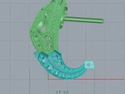 Bvlgari Serpenti Earrings 3D print model