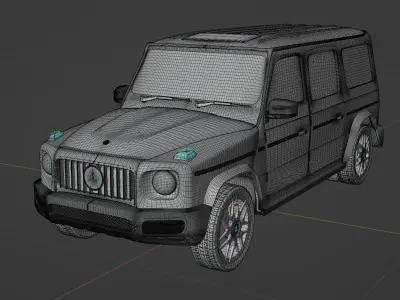 Mercedes AMG gclass G63 game ready 3D model