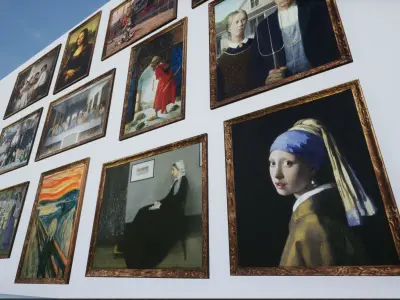 Famous Painting Collection Low-poly 3D model