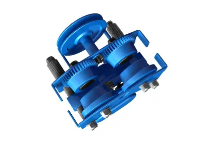 Industrial hoist garage tool 3D model