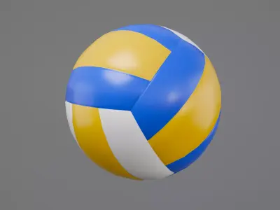 Volleyball ball 3D model get