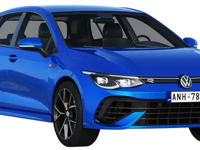 Volkswagen golf 8 R 2022 3D model