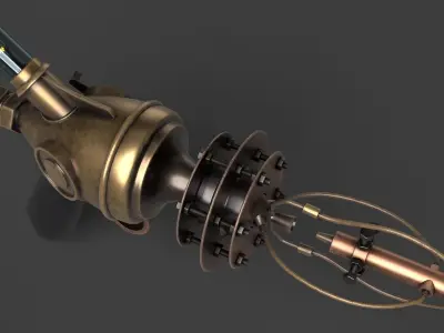 Fantasy Gun 08 3D model