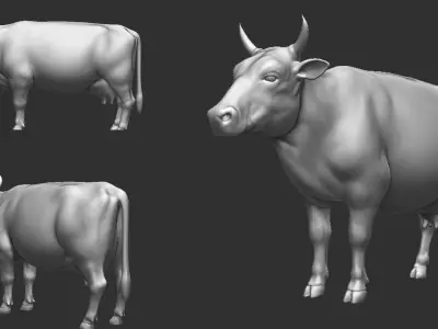Farm Cow 3D model