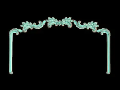 Ornament Bed arch 3D print model
