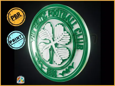 The Celtic FC logo - Cinematic - 3D print 3D model