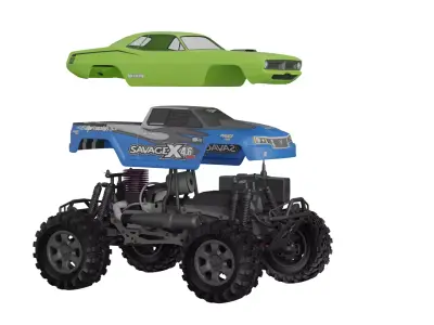 Toy Savage Car Low-poly 3D model