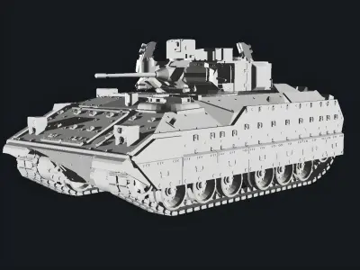 Bradley m2a4e1 iron fist 3D print model