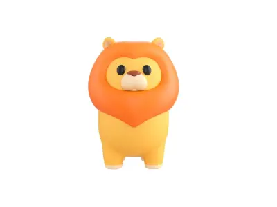 Lion Character 3D model purchase