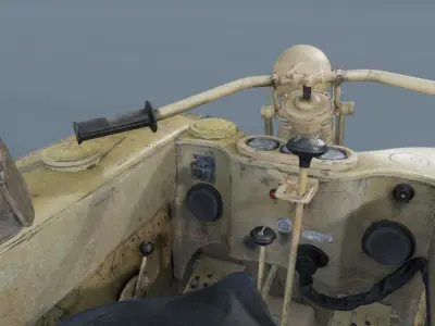 NSU Kettenkrad Low-poly 3D model