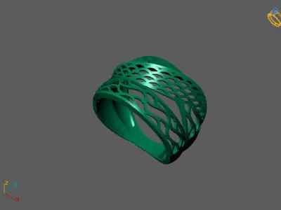 Fancy Womens Rings Plain Rings Ready STL 3DM Models Rings 3D print model 31