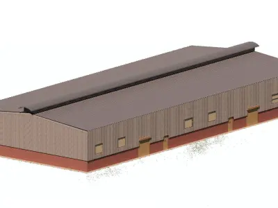 3D Model details for steel structure 3D model