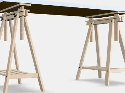 TEAM CAPTAIN - CENTER BACK Desk 1 Low-poly 3D model