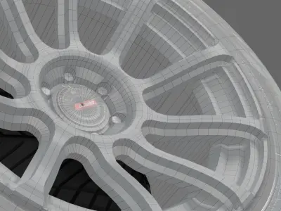 Wheel Rays Gramlights 57Tran X Low-poly 3D model