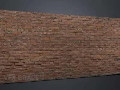 Brick wall 001 3D model