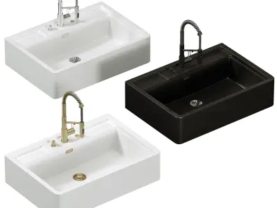 Sink Kinokawa 90 faucet Mikawa 2 Plus Omiokiri 3D model